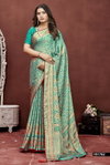 Aavisha 03 By Vallabhi Brasso Floral Print With Foil Print Saree Online Wholesale
